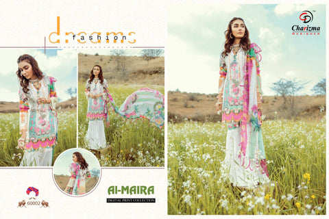Charizma Al Maira Jam Cotton Pakistani Embroidery Work Salwar Kameez
