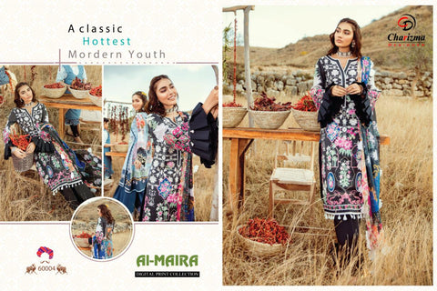 Charizma Al Maira Jam Cotton Pakistani Embroidery Work Salwar Kameez