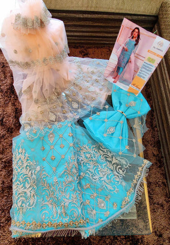 Alaram Anaya Butterfly Net Georgette Pakistani Salwar Suit