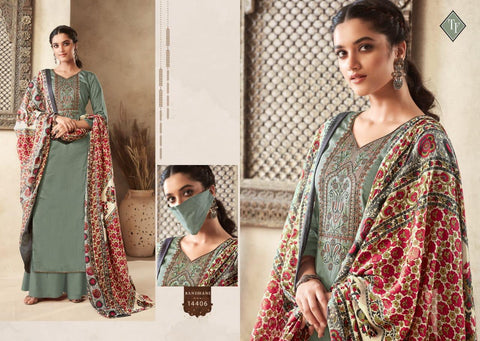 Tanisihk Fashion Present Alifa Vol 2 Embroidery Work Salwar Kameez Collection