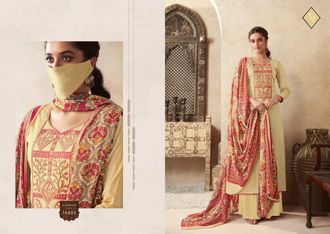 Tanisihk Fashion Present Alifa Vol 2 Embroidery Work Salwar Kameez Collection