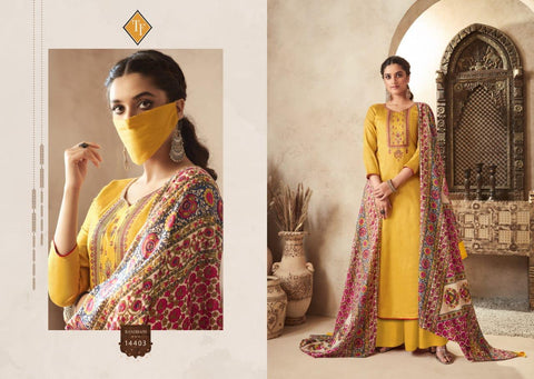 Tanisihk Fashion Present Alifa Vol 2 Embroidery Work Salwar Kameez Collection