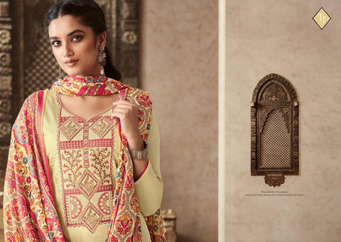 Tanisihk Fashion Present Alifa Vol 2 Embroidery Work Salwar Kameez Collection
