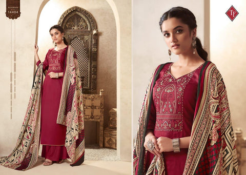 Tanisihk Fashion Present Alifa Vol 2 Embroidery Work Salwar Kameez Collection