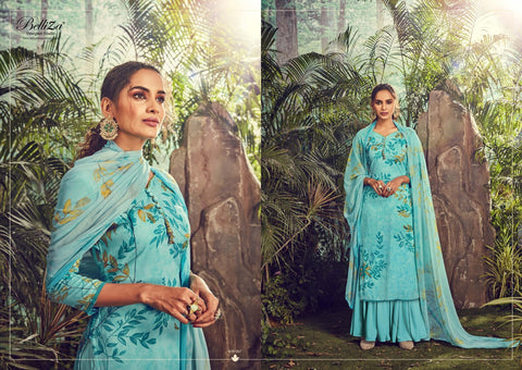Belliza Designer Studio Alisha Rayon Digital Printed Salwar Kameez