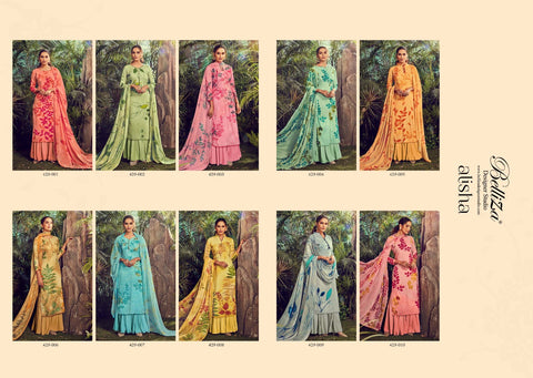 Belliza Designer Studio Alisha Rayon Digital Printed Salwar Kameez