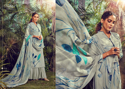 Belliza Designer Studio Alisha Rayon Digital Printed Salwar Kameez