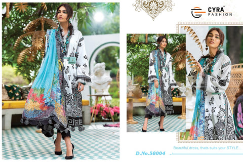 Cyra Fashion Alizah Vol 4 Jam Cotton Embroidery Work Pakistani Suits