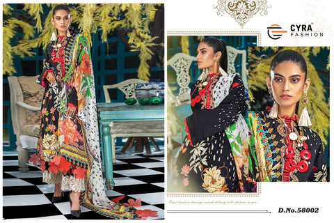 Cyra Fashion Alizah Vol 4 Jam Cotton Embroidery Work Pakistani Suits