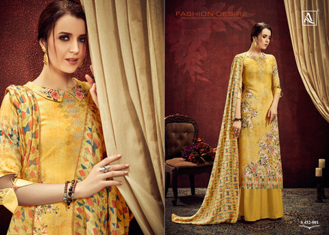 Alok Suit Launched Aabrang Cotton Printed Casual Wear Salwar Suits