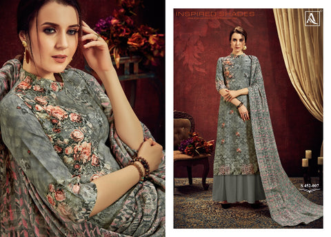 Alok Suit Launched Aabrang Cotton Printed Casual Wear Salwar Suits