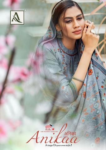 Alok Suits Presents Anikaa Pashmina Printed Fancy Designer Salwar Suits