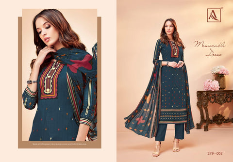 Alok Suit Presents Ashima Cambric Printed Fancy Designer Salwar Suits
