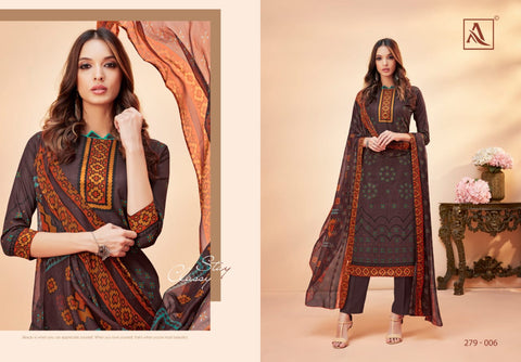 Alok Suit Presents Ashima Cambric Printed Fancy Designer Salwar Suits