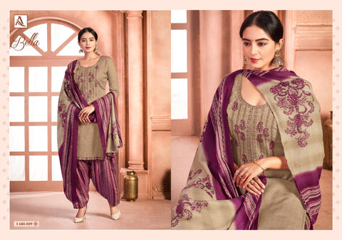 Alok Suit Launched Bella Pashmina Printed Embroidery Work Fancy Designer Salwar Kameez