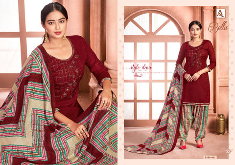 Alok Suit Launched Bella Pashmina Printed Embroidery Work Fancy Designer Salwar Kameez