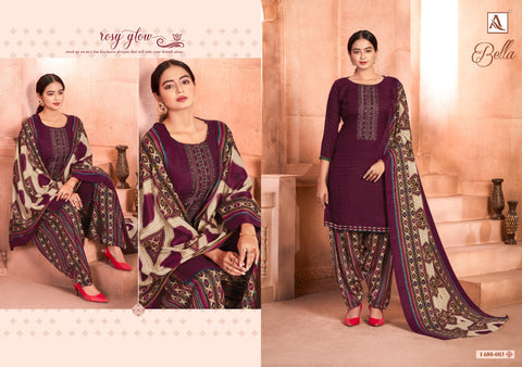 Alok Suit Launched Bella Pashmina Printed Embroidery Work Fancy Designer Salwar Kameez