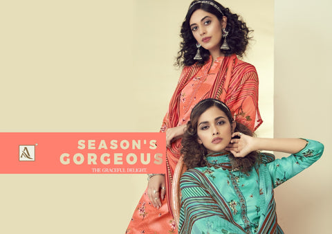 Alok Suits Kangan Jam Cotton Fancy Embroidery Work Casual Collection