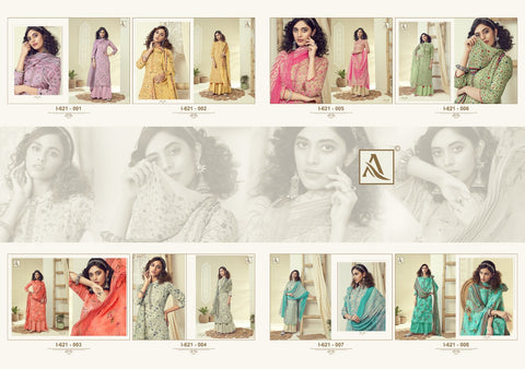 Alok Suits Kangan Jam Cotton Fancy Embroidery Work Casual Collection