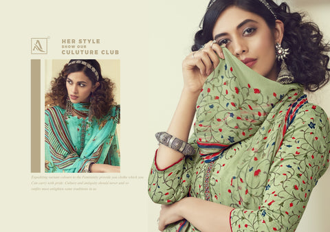 Alok Suits Kangan Jam Cotton Fancy Embroidery Work Casual Collection