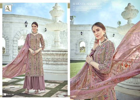 ALOK SUIT NITRA PURE CRAPE SUIT COLLECTION WITH FANCY EMBROIDERY