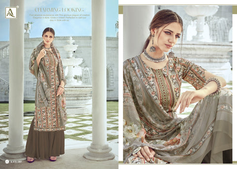 ALOK SUIT NITRA PURE CRAPE SUIT COLLECTION WITH FANCY EMBROIDERY