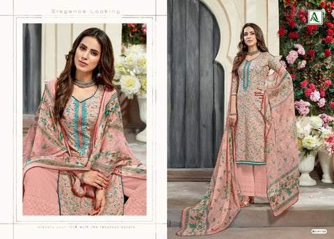 ALOK SUIT PIHU FANCY THREAD EMBROIDERY DIGITAL PRINTED SALWAR SUIT