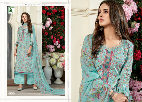 ALOK SUIT PIHU FANCY THREAD EMBROIDERY DIGITAL PRINTED SALWAR SUIT