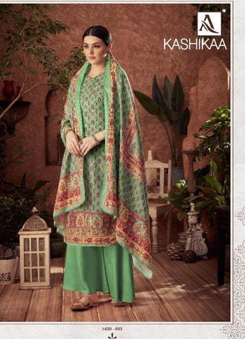 Alok Suit Presents Kashikaa Wool Pashmina Fancy Designer Salwar Kameez