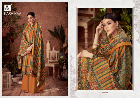 Alok Suit Presents Kashikaa Wool Pashmina Fancy Designer Salwar Kameez