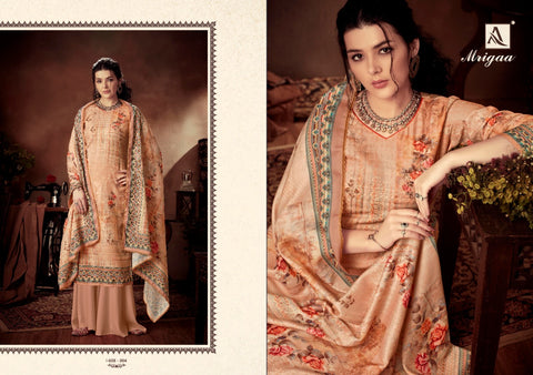 Alok Suit Presents Mrigaa Pure Pashmina Printed Fancy Designer Salwar Kameez
