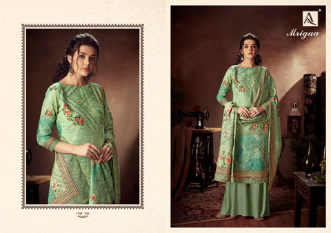 Alok Suit Presents Mrigaa Pure Pashmina Printed Fancy Designer Salwar Kameez