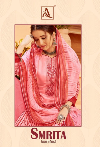 Alok Presents Smrita Cotton Casual Embroidery Work Salwar Kameez