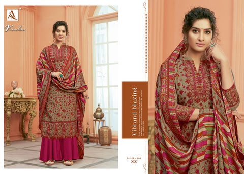 Alok Suit Launched Vrindaa Pashmina Printed Fancy Designer Salwar Kameez