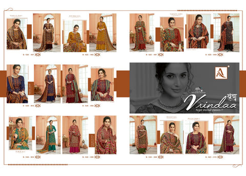 Alok Suit Launched Vrindaa Pashmina Printed Fancy Designer Salwar Kameez