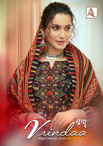 Alok Suit Launched Vrindaa Pashmina Printed Fancy Designer Salwar Kameez