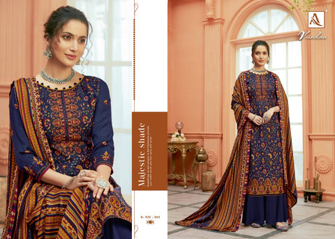 Alok Suit Launched Vrindaa Pashmina Printed Fancy Designer Salwar Kameez