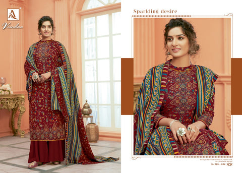 Alok Suit Launched Vrindaa Pashmina Printed Fancy Designer Salwar Kameez