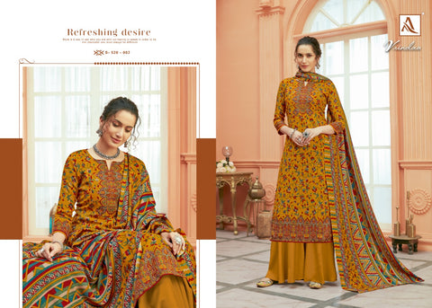Alok Suit Launched Vrindaa Pashmina Printed Fancy Designer Salwar Kameez