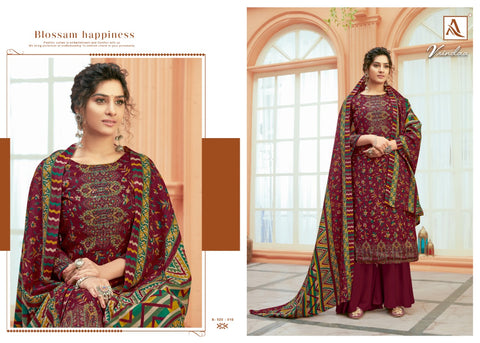 Alok Suit Launched Vrindaa Pashmina Printed Fancy Designer Salwar Kameez