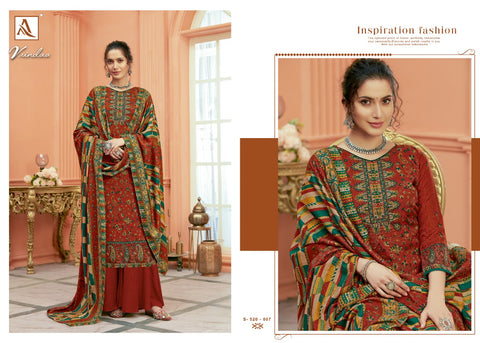 Alok Suit Launched Vrindaa Pashmina Printed Fancy Designer Salwar Kameez