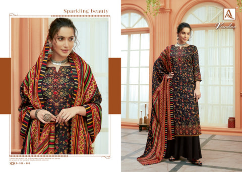 Alok Suit Launched Vrindaa Pashmina Printed Fancy Designer Salwar Kameez
