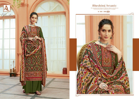 Alok Suit Launched Vrindaa Pashmina Printed Fancy Designer Salwar Kameez
