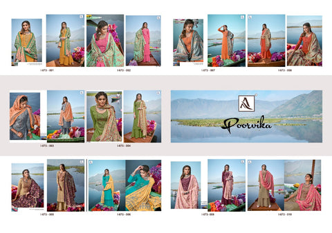 Alok Suits Presents Poorvika Pashmina Printed Embroidery Work Fancy Designer Salwar Kameez