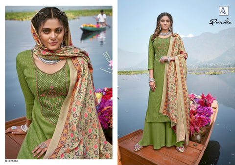 Alok Suits Presents Poorvika Pashmina Printed Embroidery Work Fancy Designer Salwar Kameez