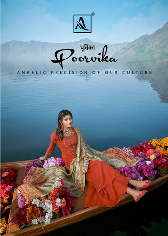 Alok Suits Presents Poorvika Pashmina Printed Embroidery Work Fancy Designer Salwar Kameez