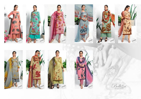 Belliza Designer Studio Launched Amora Vol 31 Jam Silk Printed Fancy Designer Salwar Suits