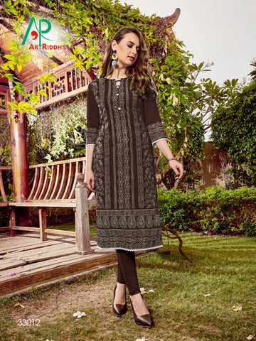 Art Riddh's Presents Mall Culture Seson Next Rayon Fancy Designer Kurtis