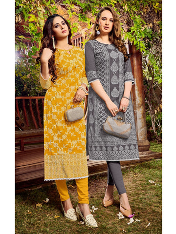 Art Riddh's Presents Mall Culture Seson Next Rayon Fancy Designer Kurtis