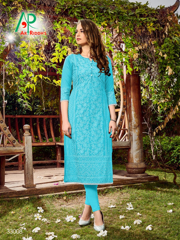 Art Riddh's Presents Mall Culture Seson Next Rayon Fancy Designer Kurtis